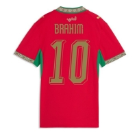 Camiseta Marruecos Brahim Diaz #10 Primera Equipación Replica Mundial 2026 para mujer mangas cortas